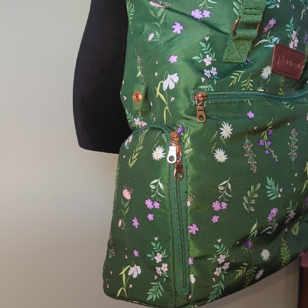 Green Floral Diaper Bag Sarah Wells - Picture 4 of 9